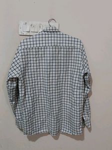 White Check Boyfriend Shirt