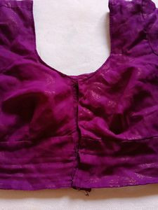 Beautiful Megenta Colour Xxl Sequense Blouse At Back Tikli Work