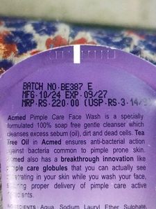 Acmed Face Wash