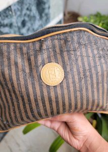 Authenic Fendi Striped Crossbody Bag