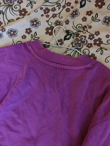 Purple Pullover Sweatshirt