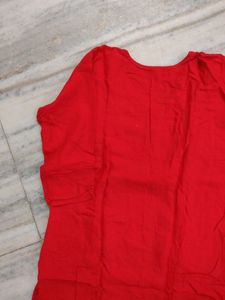 Elegant Red Kurti For Women