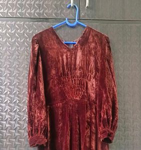 Elegant one piece velvet dree