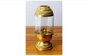 Brass & Glass Oil Lamp