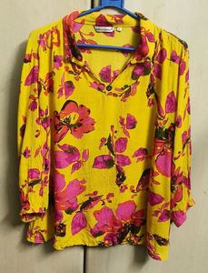 Floral Yellow Top