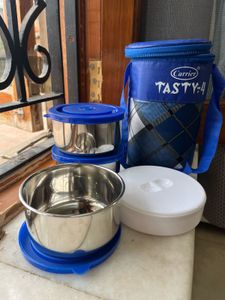 4- Layer Lunchpack + FREE Glass Bowl Set
