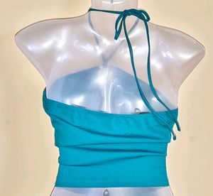 🆕 🎁Buy 2 Get 1 Free 🎁 Piece Teal Halter Top