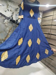 Blue Ethnic Dress👗💙 With Net Dupatta