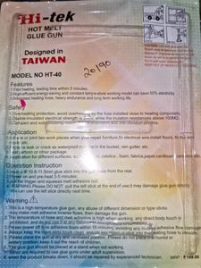 Hi-tek Professional Hot Melt Glue 40 Watts