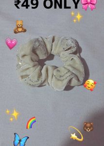 Combo Of 2 Cute Scrunchies(LAST PRICE 80 FOR BOTH)