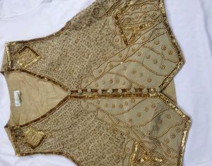 Selling Silk Crop Top Or Blouse With Heavy Work