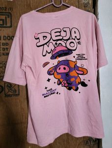 Pink Bothside Printed Tshirt