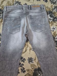 Stylish Grey Denim Jeans