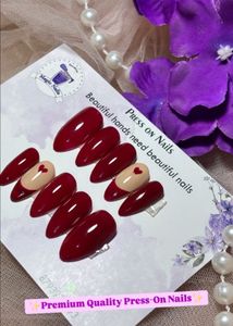 Red Press-On Nails