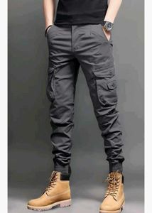 Gray Cargo Pants