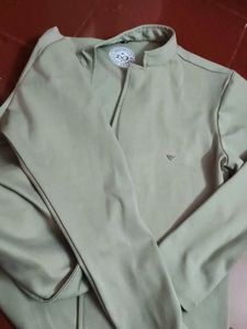 Casual Light Olive Green Jack