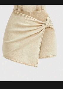 Acid Wash Denim Mini Dress