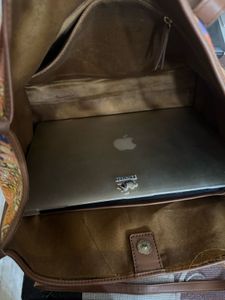 Aarka ritu kumar printed tote bag ( check flaw)