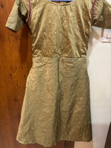 Sage Green Embellished Trapeze Umbrella Kurta