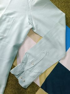 Knight Hood Slim Fit Light Blue Shirt