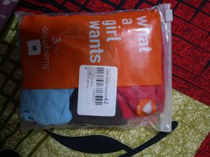 Dressberry Pack Of 3 Cotton Bikini Briefs| Size M