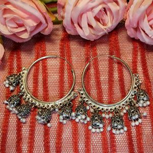 Hoop Jhumka Earrings