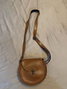 Vintage Leather Crossbody Bag