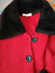 Lovely Coat With Lagging Set Woolen For Girls