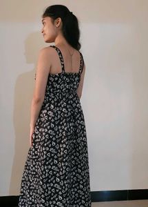 Beautiful Black Floral Maxi Dress