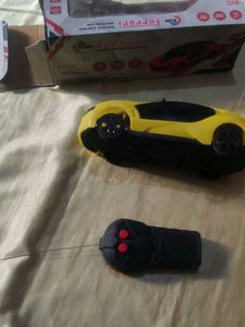 Yellow Ferrari R/C Car
