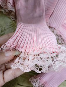 Full Sleeve Pink Cute Lace Top
