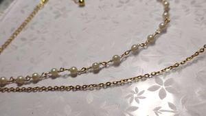 Gold &amp; Pearl Layered Necklace