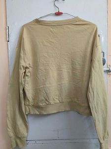 Casual Yellow Sweatshirt