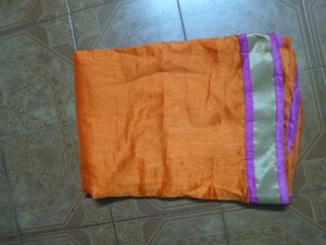 Orange & Purple Saree