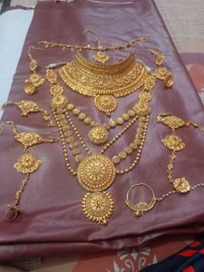 Ornate Gold Indian Bridal Jewelry Set