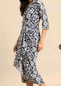 Ikat Wrap Dress