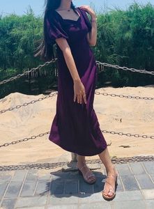 Code By Lifestyle Purple Midi Dress