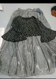 Satin Lehenga