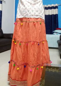 Orange Long Skirt 🧡