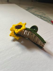 Sunflower Hair Claw Clip