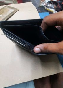 Black Mens Leather Wallet