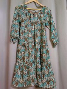Boho Print Dress 🤎
