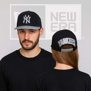 New Era Yankees Black & Grey Snapback Cap