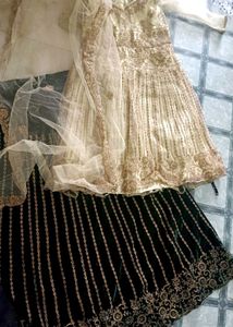 HEAVY ZARI WORK SHARARA DRESS