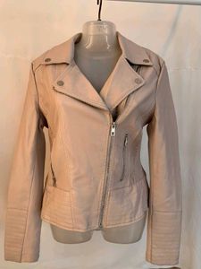 Beige leather Jacket