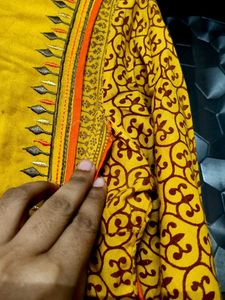 Yellow Embroidered Kurta