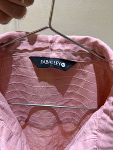 Pink Button-Down Top