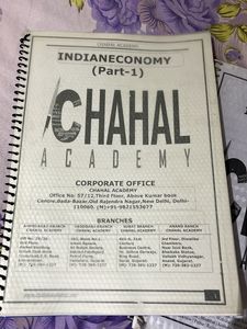 Chahal Academy Indian Economy Notes