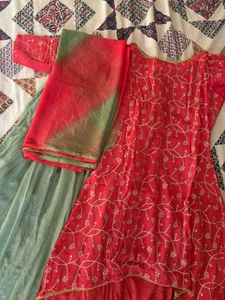 Sharara with kurti and dupatta