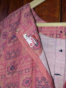 Pink Frock &amp; Blue Skirt (Jama) – Size 32 | Elegant